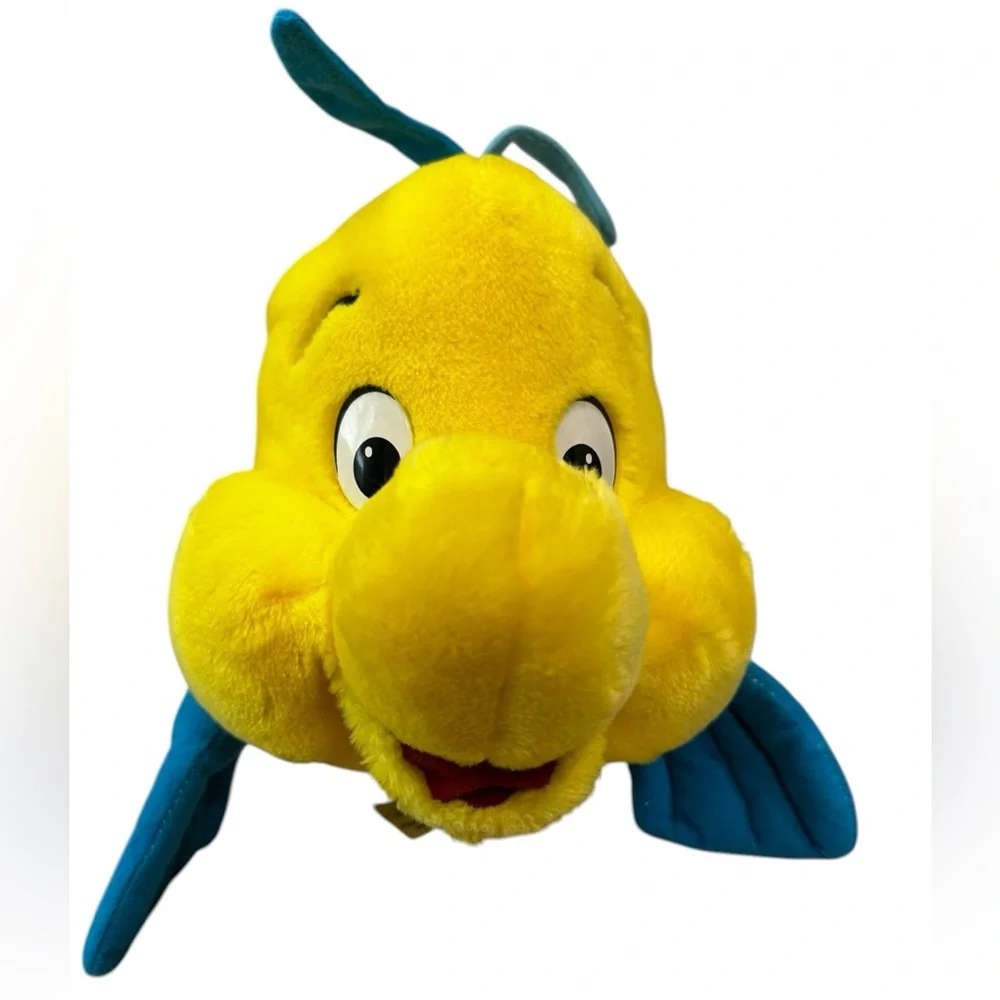 Disney Flounder, stuffed animal, approx 10